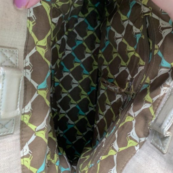 Vera Bradley Large Promenade Tote BAG WITH MATCHING WALLET "SITTIN' IN A TREE" - Picture 9 of 16